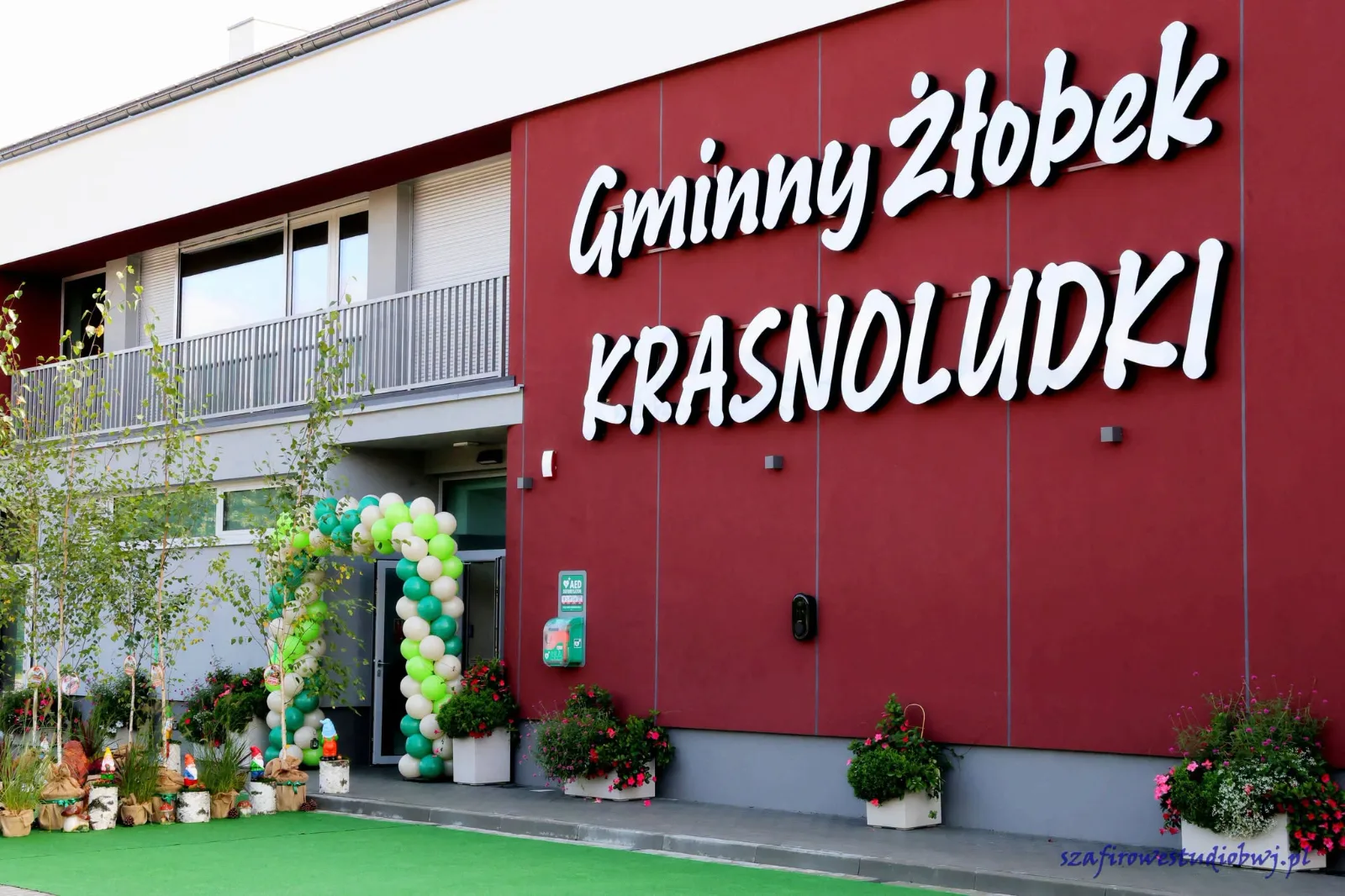 Budynek Gminnego Żłobka „Krasnoludki” w Jasionce w dniu otwarcia