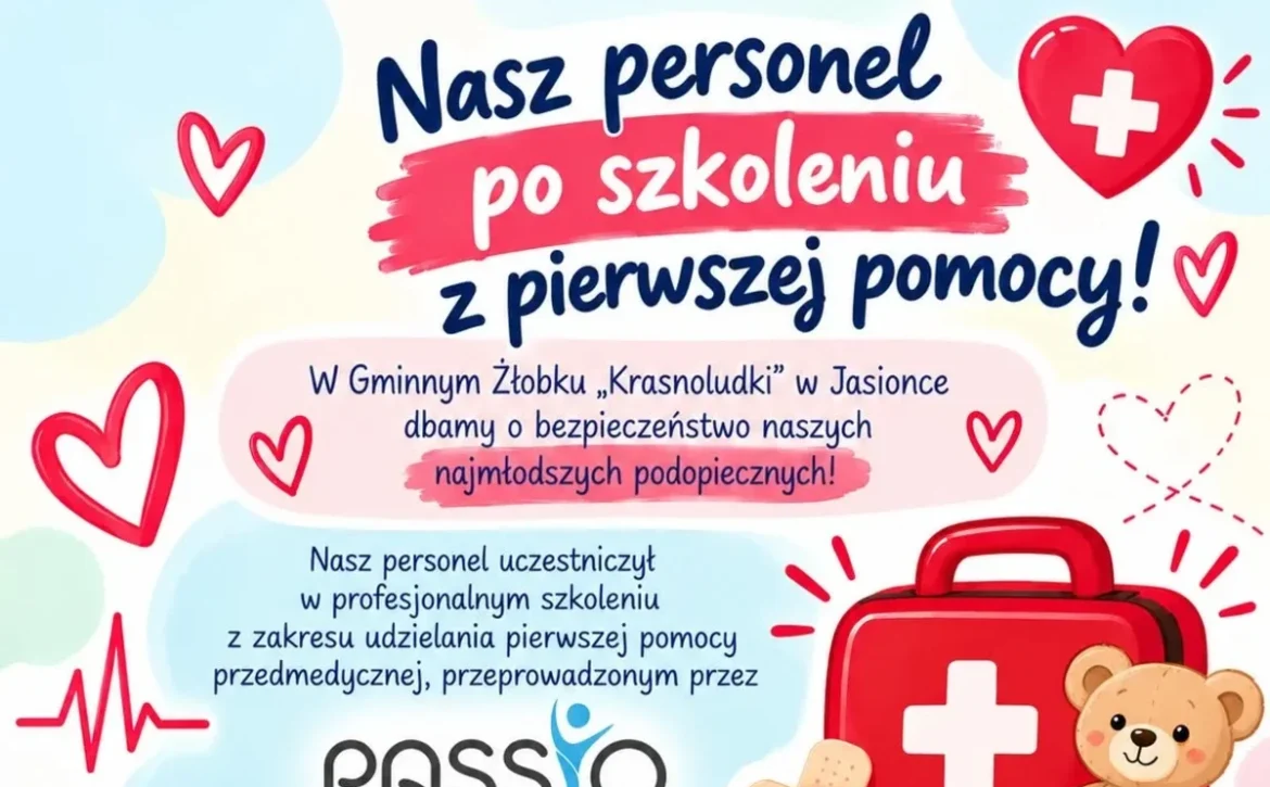 Nasz personel po szkoleniu z pierwszej pomocy