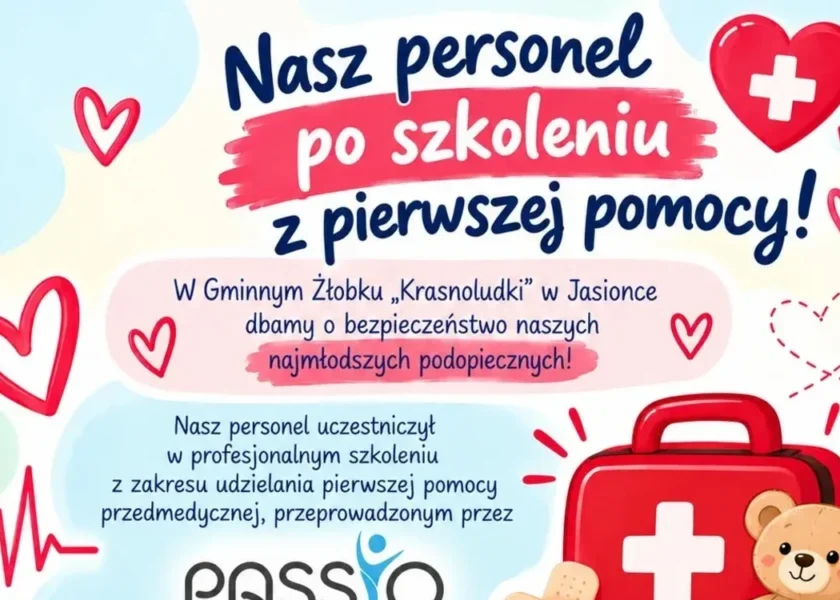 Nasz personel po szkoleniu z pierwszej pomocy