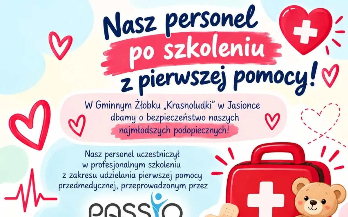 Nasz personel po szkoleniu z pierwszej pomocy